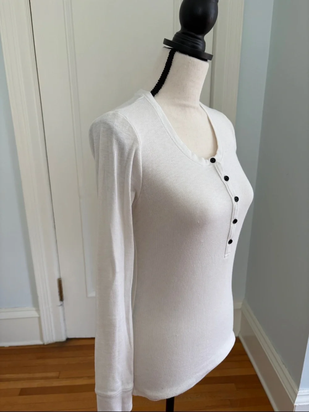 rag & bone Off-White Ribbed Tank - Picture 3 of 5